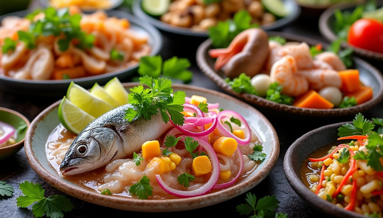 découvrez la recette originale du ceviche péruvien, un plat frais et savoureux, ainsi que ses délicieuses variantes pour varier les plaisirs.