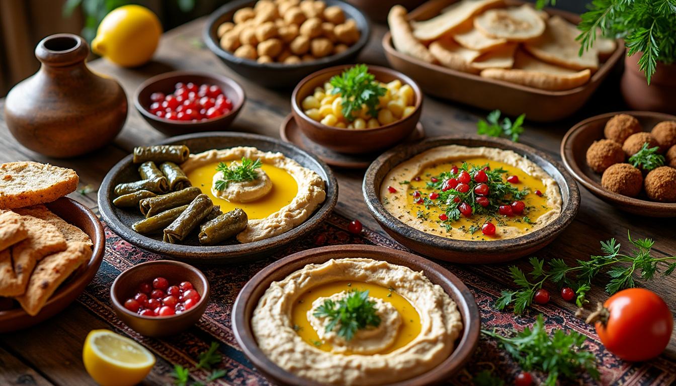 découvrez les secrets de la cuisine libanaise et du levant à travers l'art du mezze, des saveurs authentiques et des recettes traditionnelles pour un voyage culinaire unique.