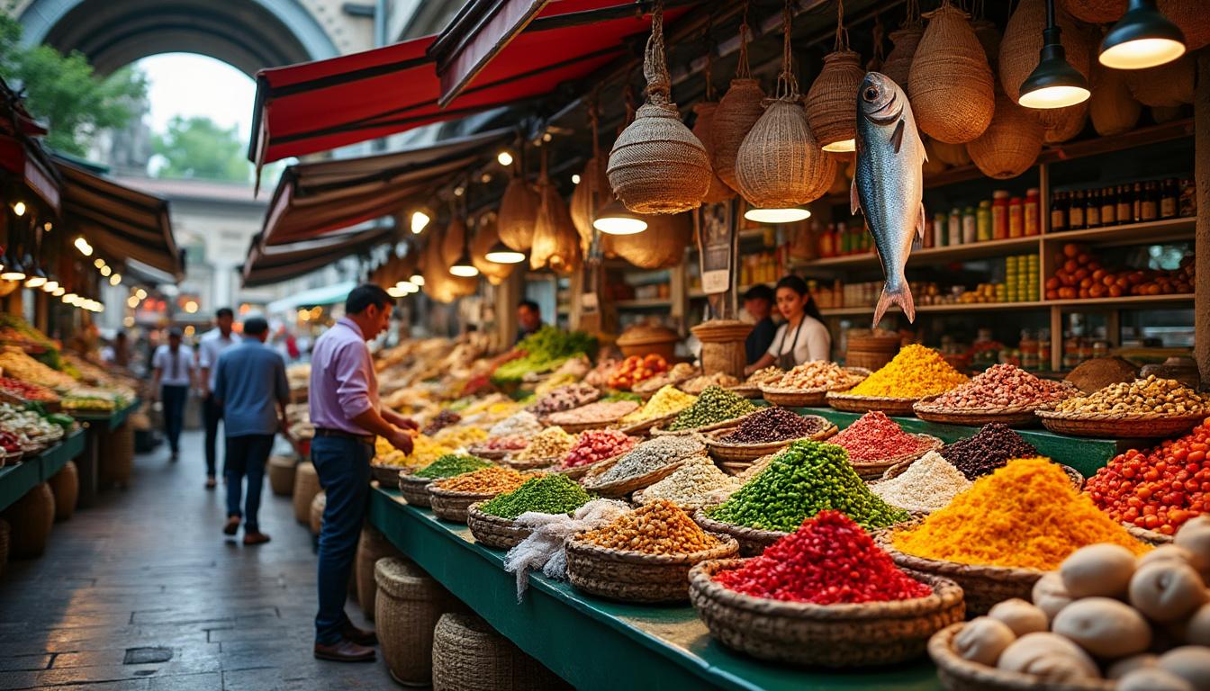 découvrez une sélection des marchés alimentaires les plus beaux du monde, lieux incontournables pour les amateurs de saveurs, de couleurs et d'authenticité.
