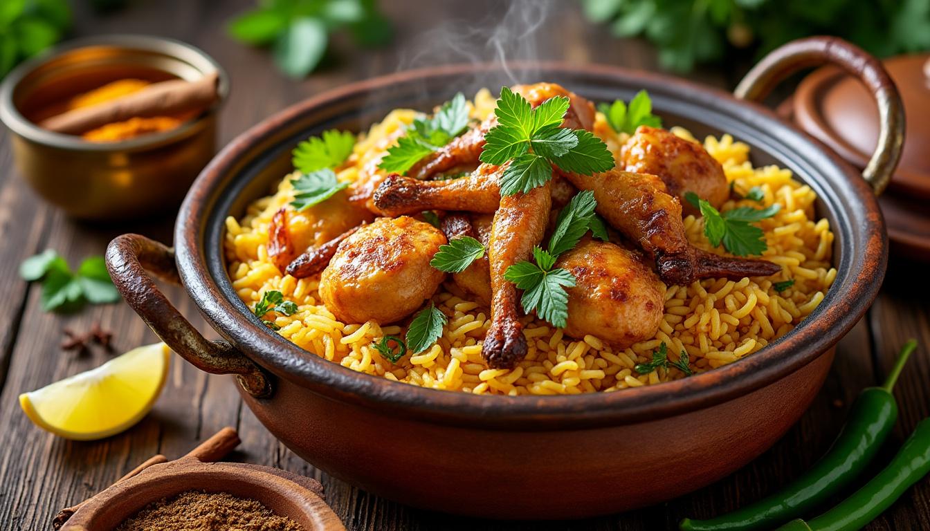 découvrez la recette authentique du biryani indien, préparée selon les traditions de mumbai pour un goût riche et savoureux.