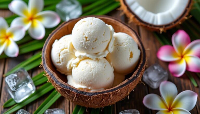 Délice glacé à la noix de coco : la fraîcheur exotique à chaque cuillerée