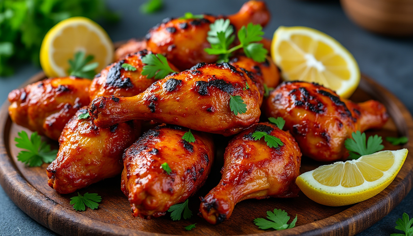 découvrez l'art authentique du poulet tandoori avec délices épicés, une recette savoureuse mêlant traditions indiennes et saveurs intenses pour un plat incontournable.