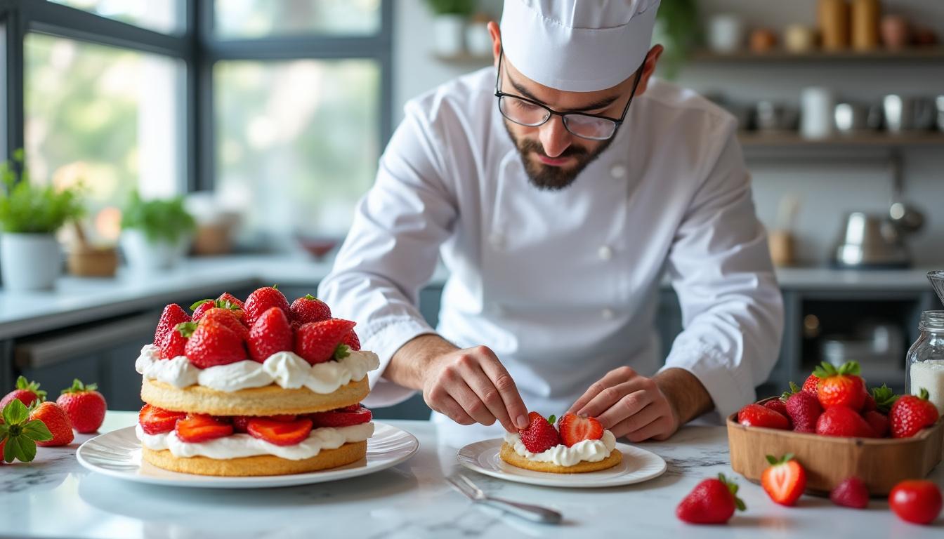 découvrez le délice fruité, votre maître fraisier pâtissier, expert en créations gourmandes aux fruits frais pour des desserts exquis et inoubliables.