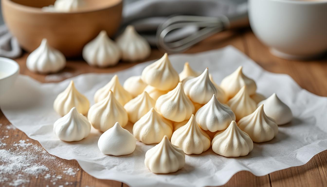 découvrez la recette inratable des mini meringues pour des douceurs légères et croquantes, parfaites pour toutes vos envies sucrées.