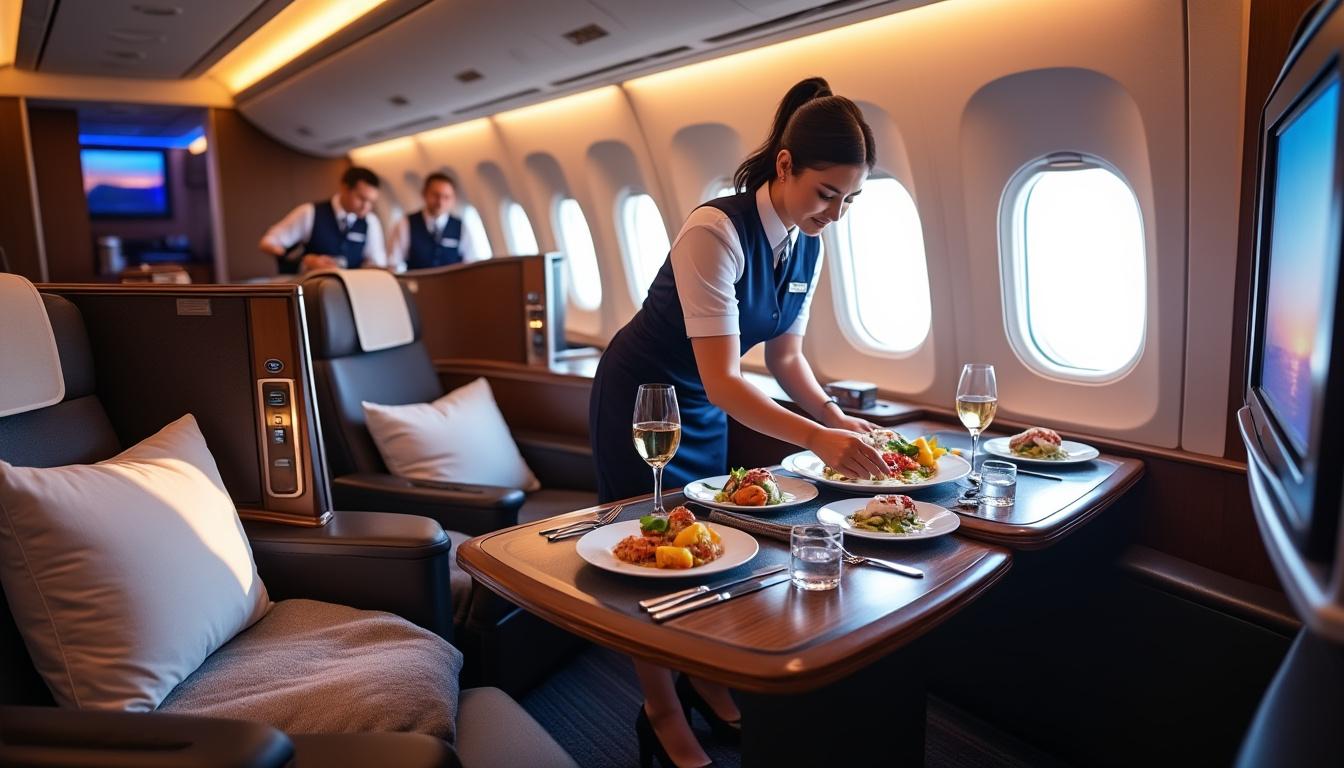 découvrez mon expérience à bord de la classe club d'air transat, où confort et services de qualité sont au rendez-vous pour un voyage agréable.