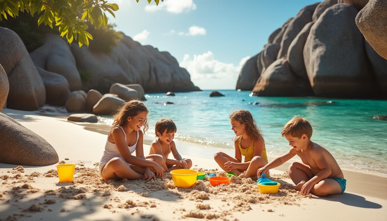 découvrez les plages idéales aux seychelles pour des vacances en famille inoubliables, adaptées aux enfants comme aux adultes, entre détente et activités ludiques.
