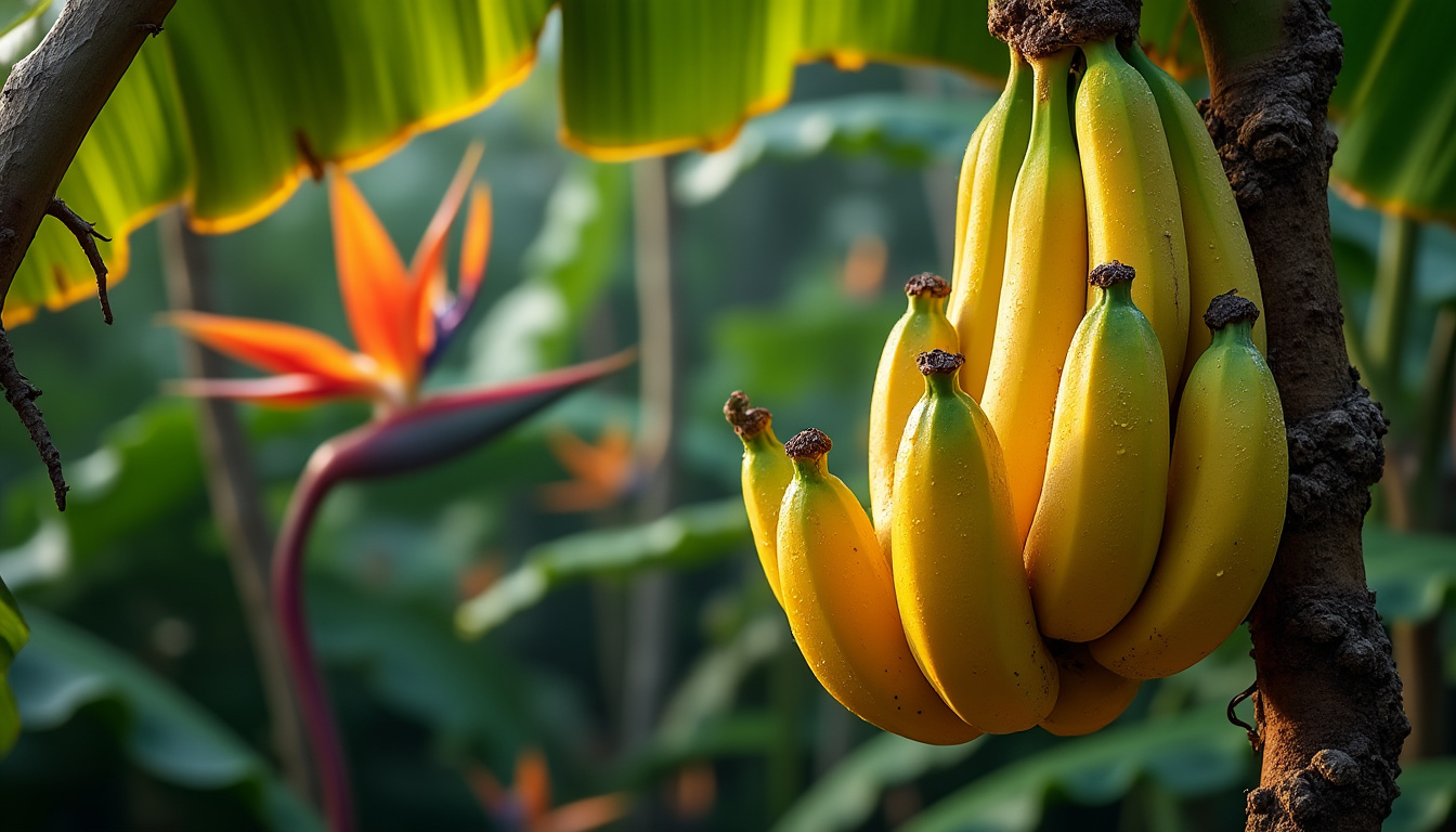 découvrez la banane frécinette, un trésor tropical aux saveurs uniques et inédites, parfait pour égayer vos papilles avec une touche exotique et délicieuse.