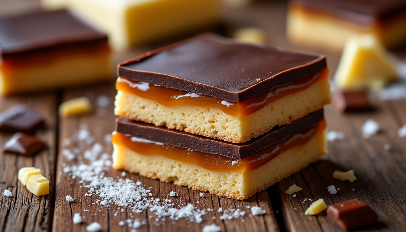 savourez la recette du shortbread millionnaire, un gâteau croustillant et fondant qui ravira vos papilles à chaque bouchée. facile à préparer et irrésistiblement gourmand.