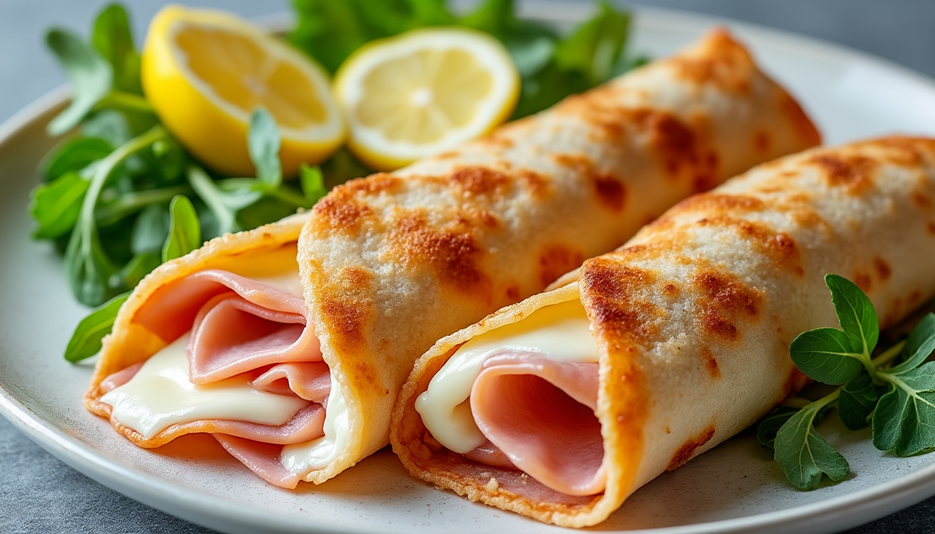 découvrez nos délices de wraps au jambon cru et fromage fondant, une recette simple et gourmande pour un repas savoureux et rapide.