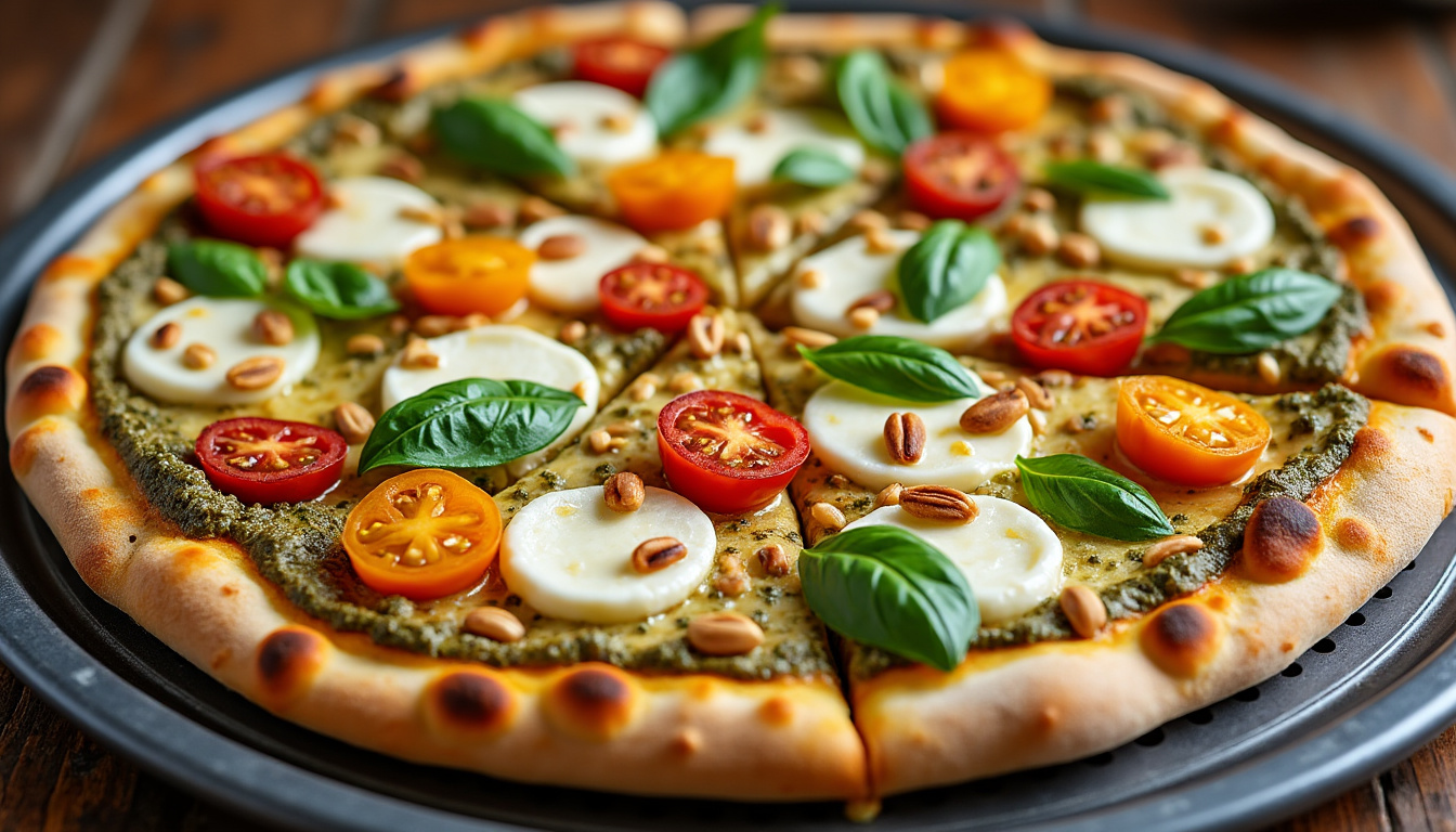 découvrez notre recette gourmande de pizza pesto et poulet, pour savourer l'authentique goût de l'italie directement chez vous.