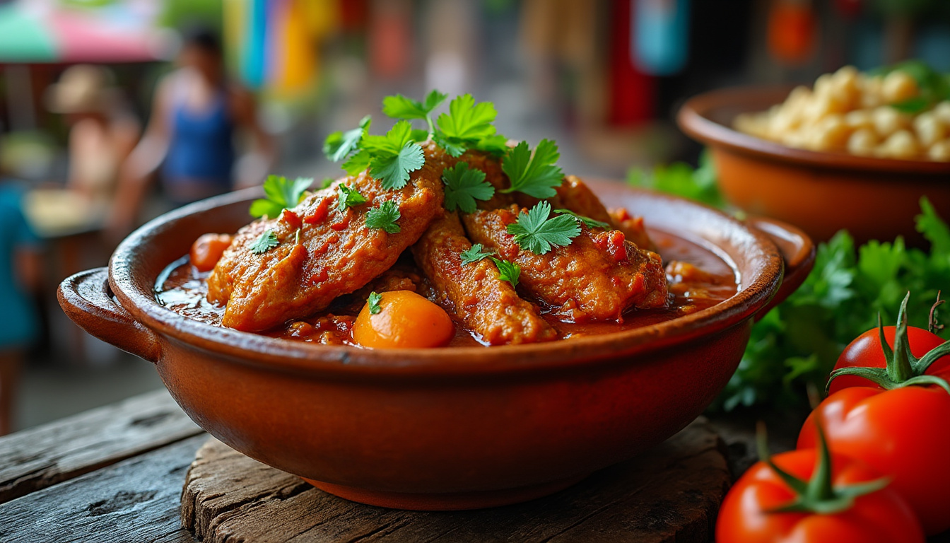 savourez le poulet massalé réunionnais, un plat épicé et traditionnel de l'île de la réunion, riche en saveurs exotiques et en histoire culinaire.