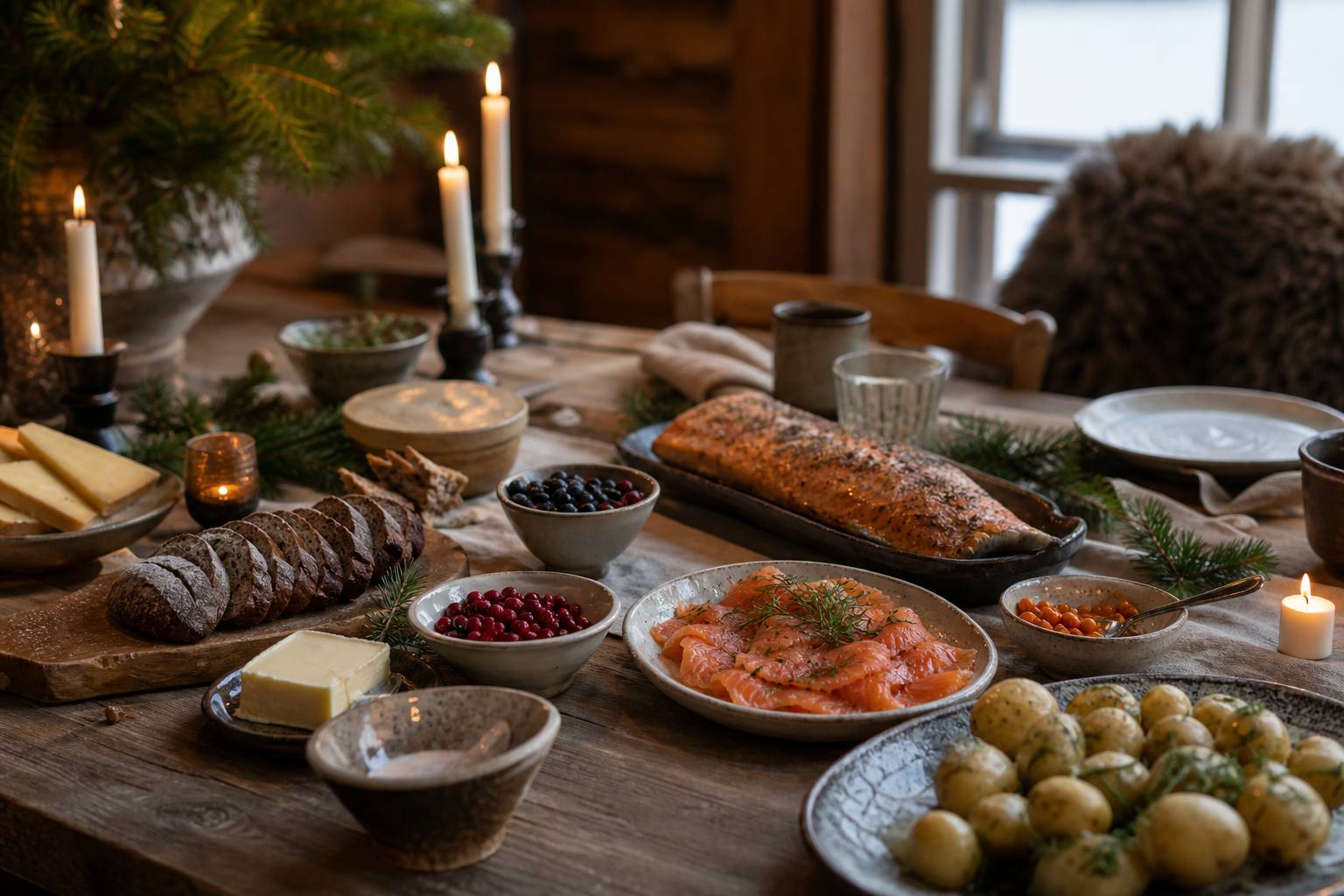 À la découverte du festin finlandais : Les saveurs - illustration éditoriale