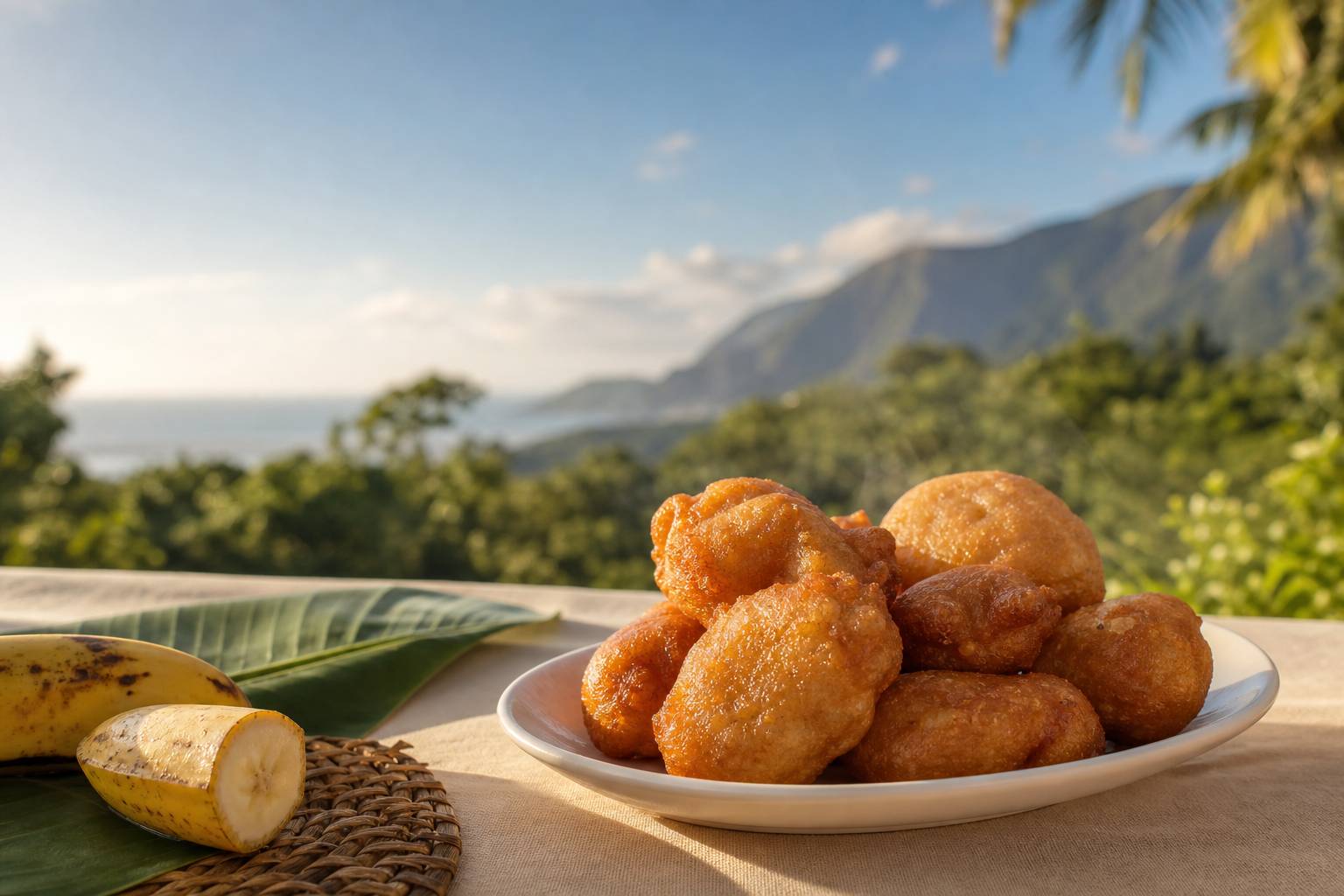 Illustration: Délicieux bonbons banane réunionnais : les secrets des beignets moelle