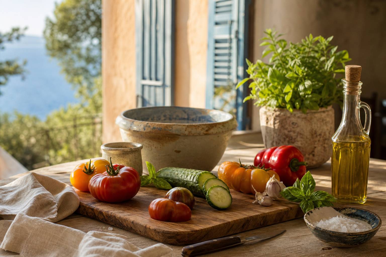 Gaspacho soupe fraiche été recette traditionnelle