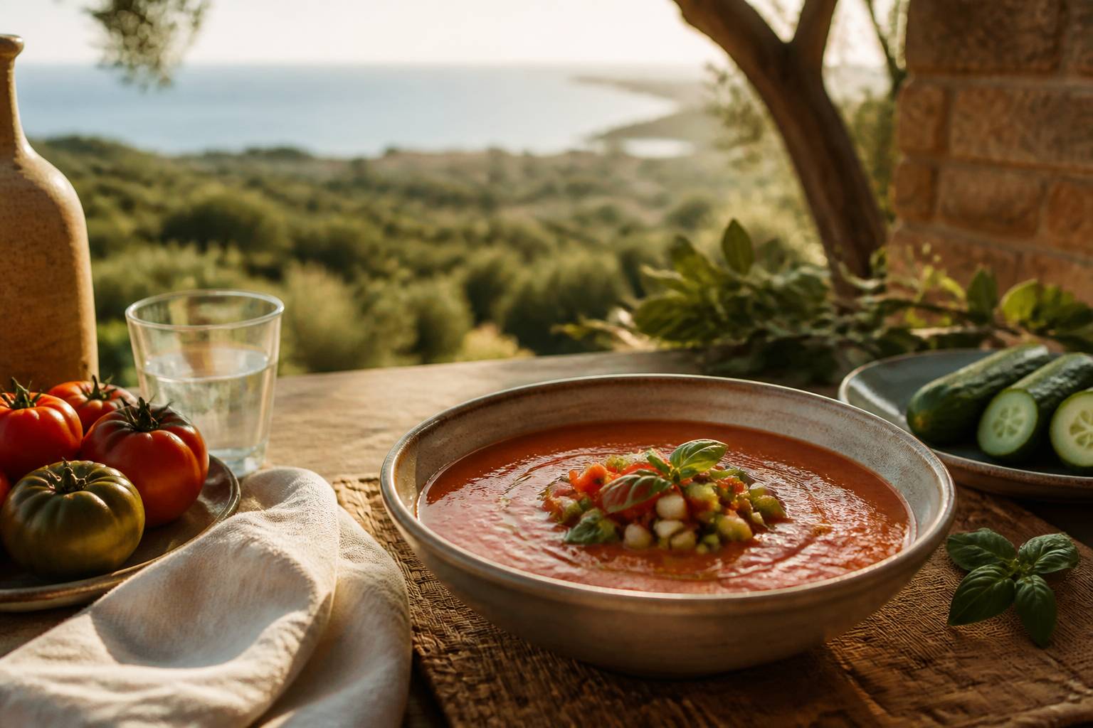 Gaspacho soupe fraiche été recette traditionnelle