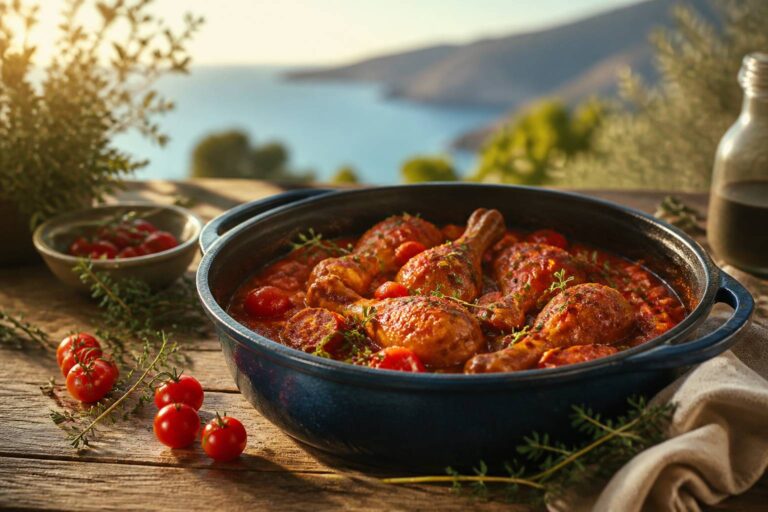 Délice de Poulet au Chorizo mijoté doucement