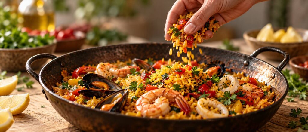 Illustration de détail sur le sujet : La cuisine catalane : paella, tapas et spécialités à découvrir