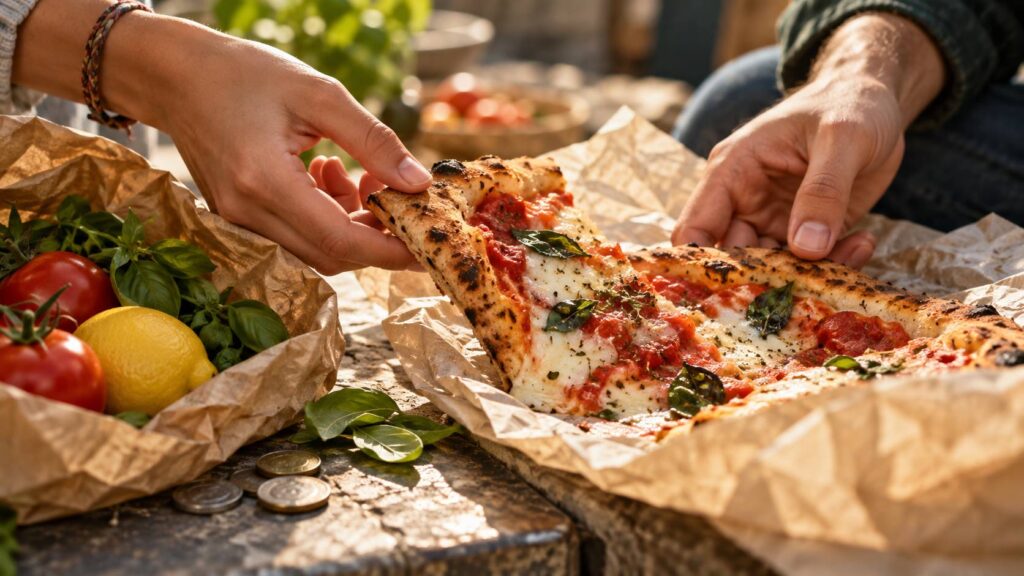 Illustration de détail sur le sujet : Vivre un semestre à Naples : cuisine de rue, marchés et budget étudiant